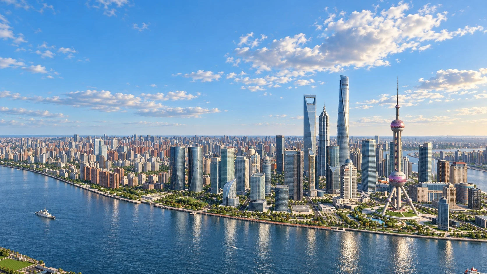 上海城市观光 · AI增强场景示意