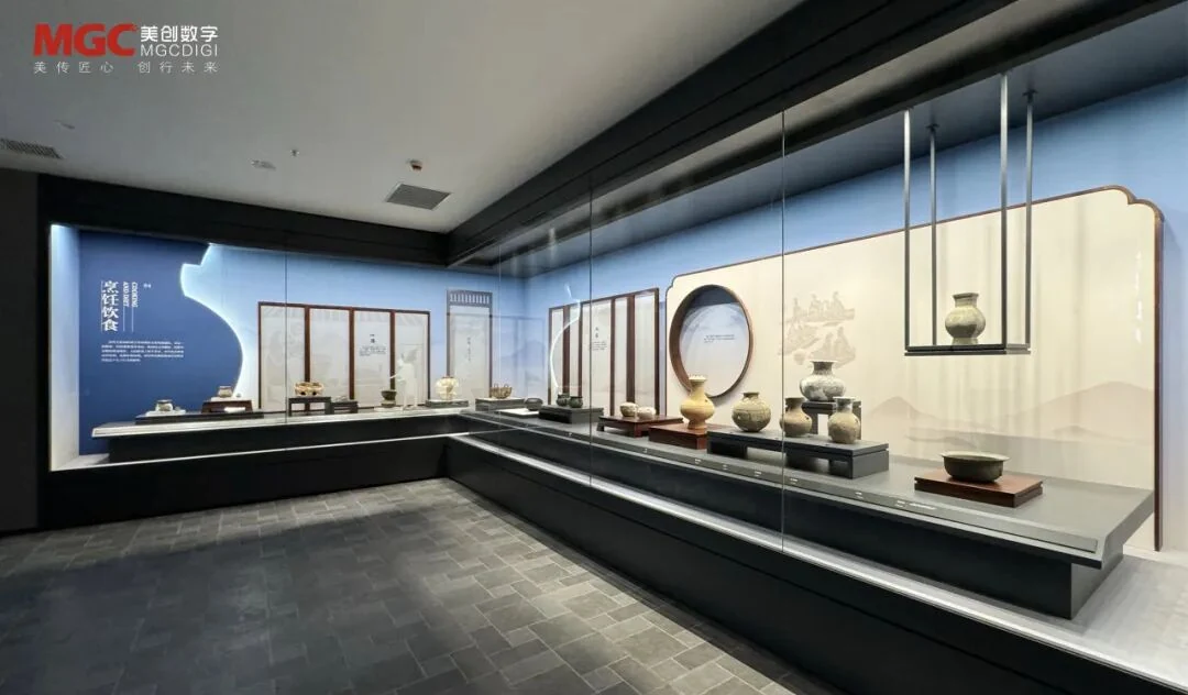 Artifacts arranged by exhibition theme